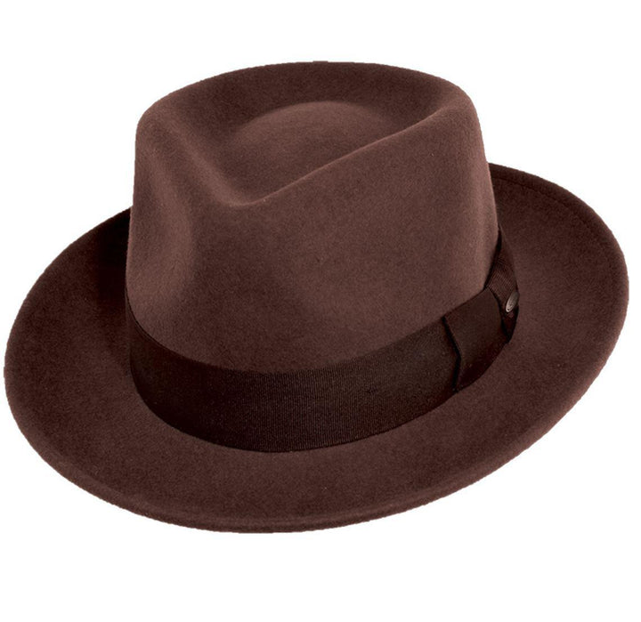 Bristol Wool Felt Fedora | Chocolate Brown Bristol Wool Felt Fedora | Chocolate Brown