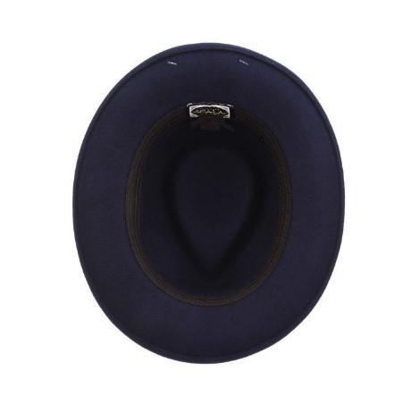 Bristol Wool Felt Fedora | Navy Bristol Wool Felt Fedora | Navy