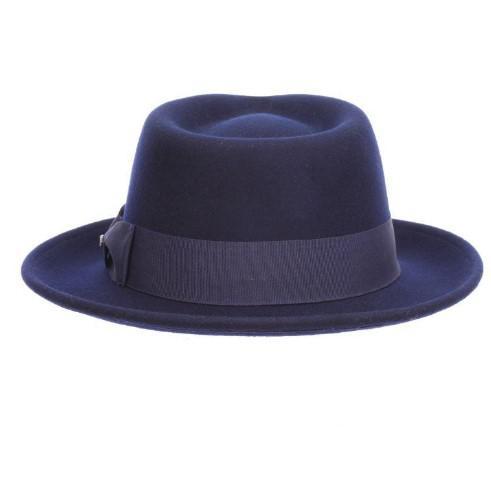 Bristol Wool Felt Fedora | Navy Bristol Wool Felt Fedora | Navy