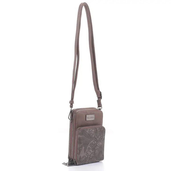 Liz Soto Handbag | Gina Compact Crossbody Bag Brown