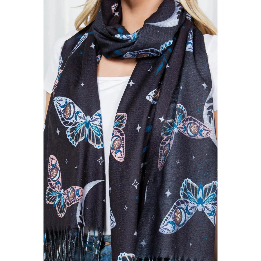 Butterfly Print Scarf Butterfly Print Scarf