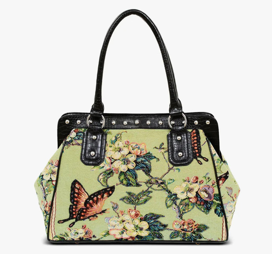 Butterfly Vintage Tapestry Bag