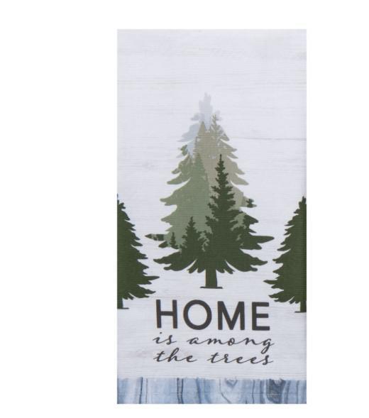 Cabin Life Trees Dual Purpose Terry Towel Cabin Life Trees Dual Purpose Terry Towel