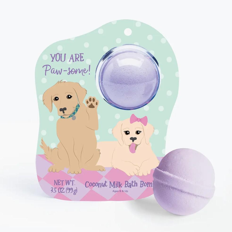 Cait & Co. Golden Retriever Puppies Clamshell Bath Bomb