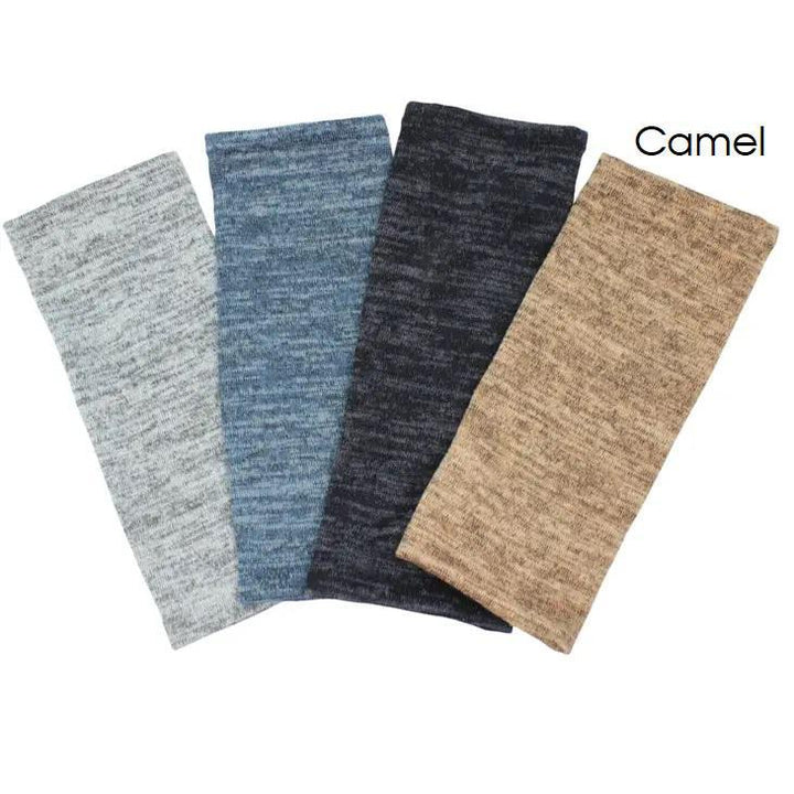 Heather Jersey Fingerless Gloves Camel Heather Jersey Fingerless Gloves