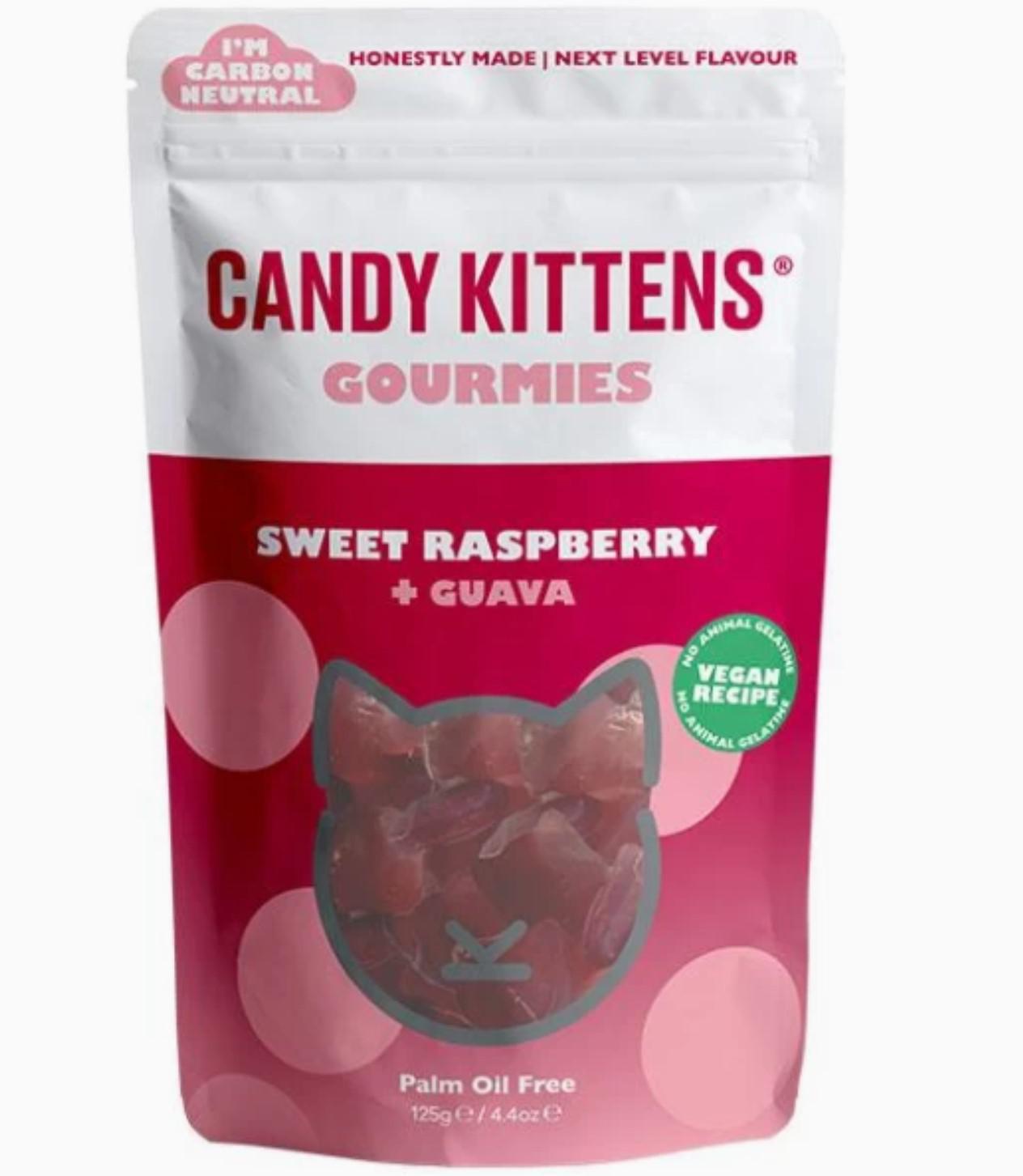 Candy Kittens Gourmet Gummy Sweets |Sweet Raspberry & Guava