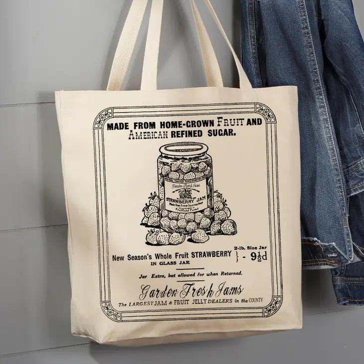 Canvas Tote Bag | Country Fresh Strawberry Jam