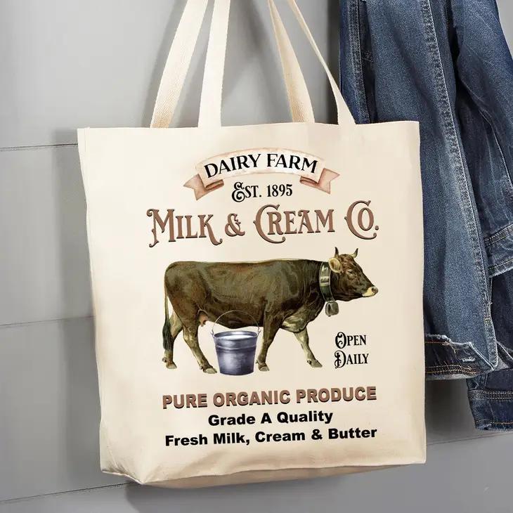 Canvas Tote Bag | Dairy Farm Milk & Cream Co.