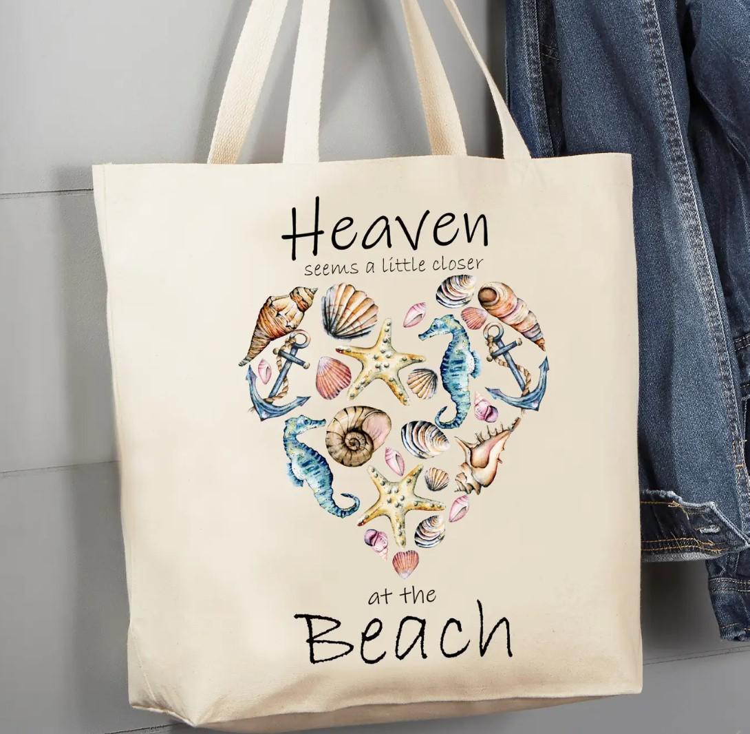 Canvas Tote Bag | Heaven At The Beach