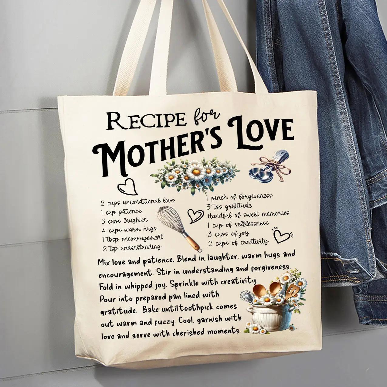 Canvas Tote Bag | Mother's Love Recipe Canvas Tote Bag | Mother's Love Recipe