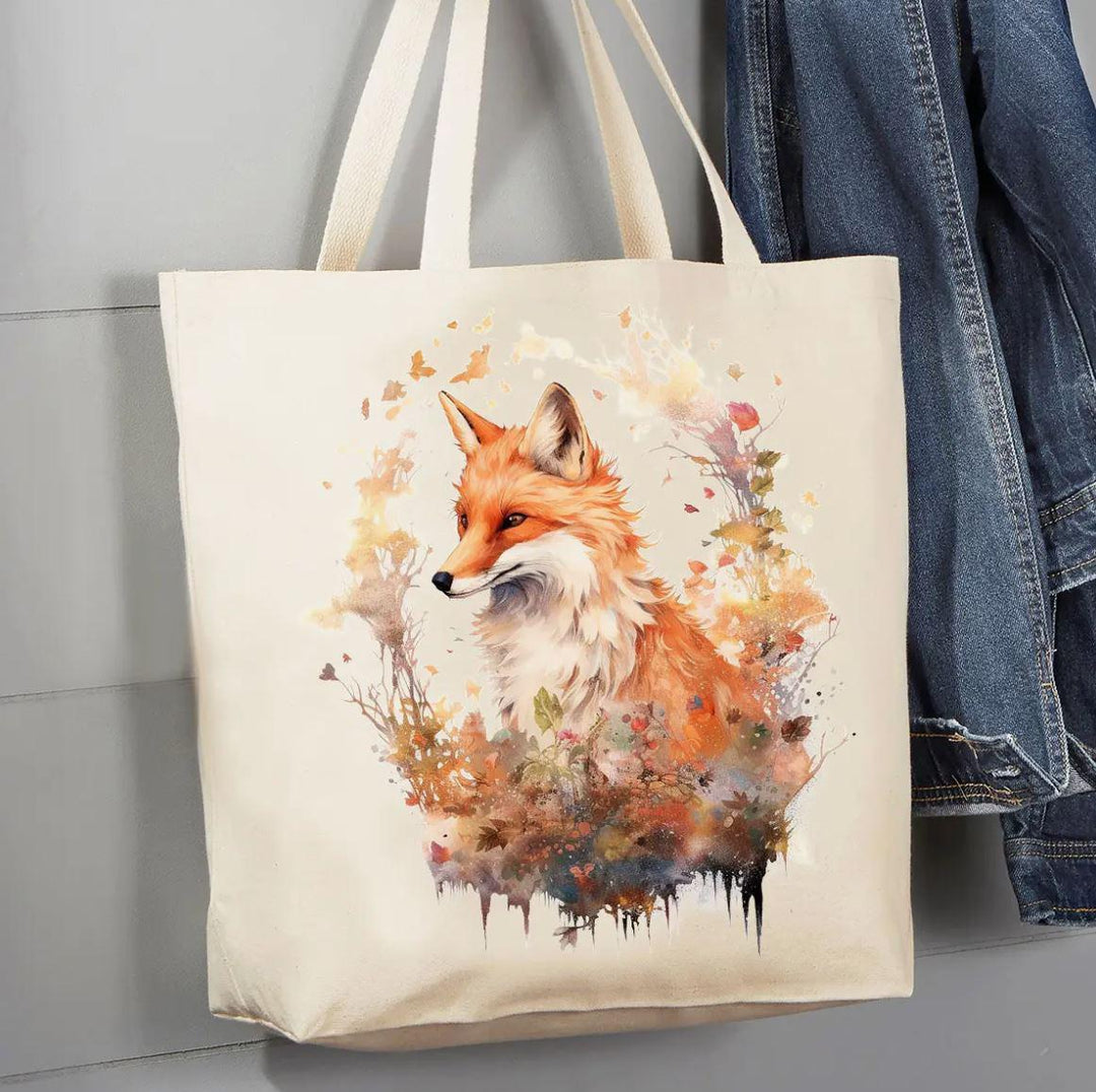 Canvas Tote Bag | Red Fox Animal Hunting