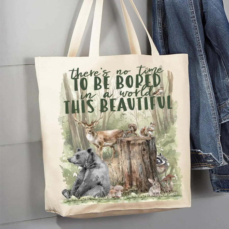 Canvas Tote Bag | Woodland Animals A World of Beauty Canvas Tote Bag | Woodland Animals A World of Beauty