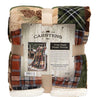 Carsten's Sherpa Fleece Throw Blanket | Tree Plaid