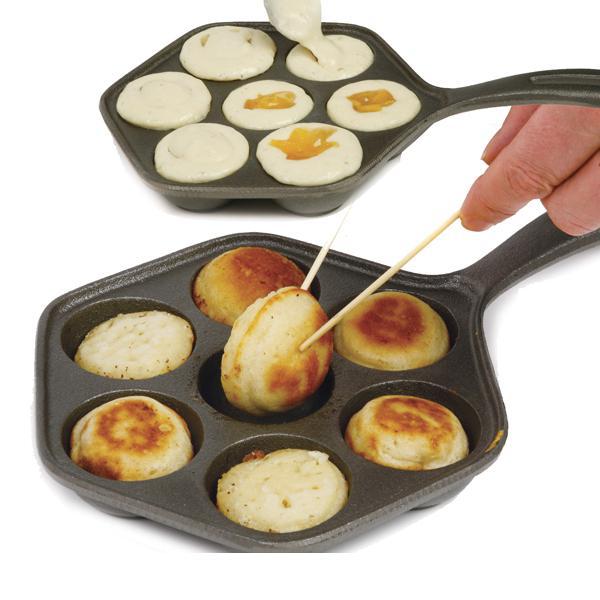 Cast Iron Aebleskiver Pan