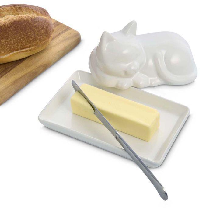 Cat Butter Dish with Lid Cat Butter Dish with Lid