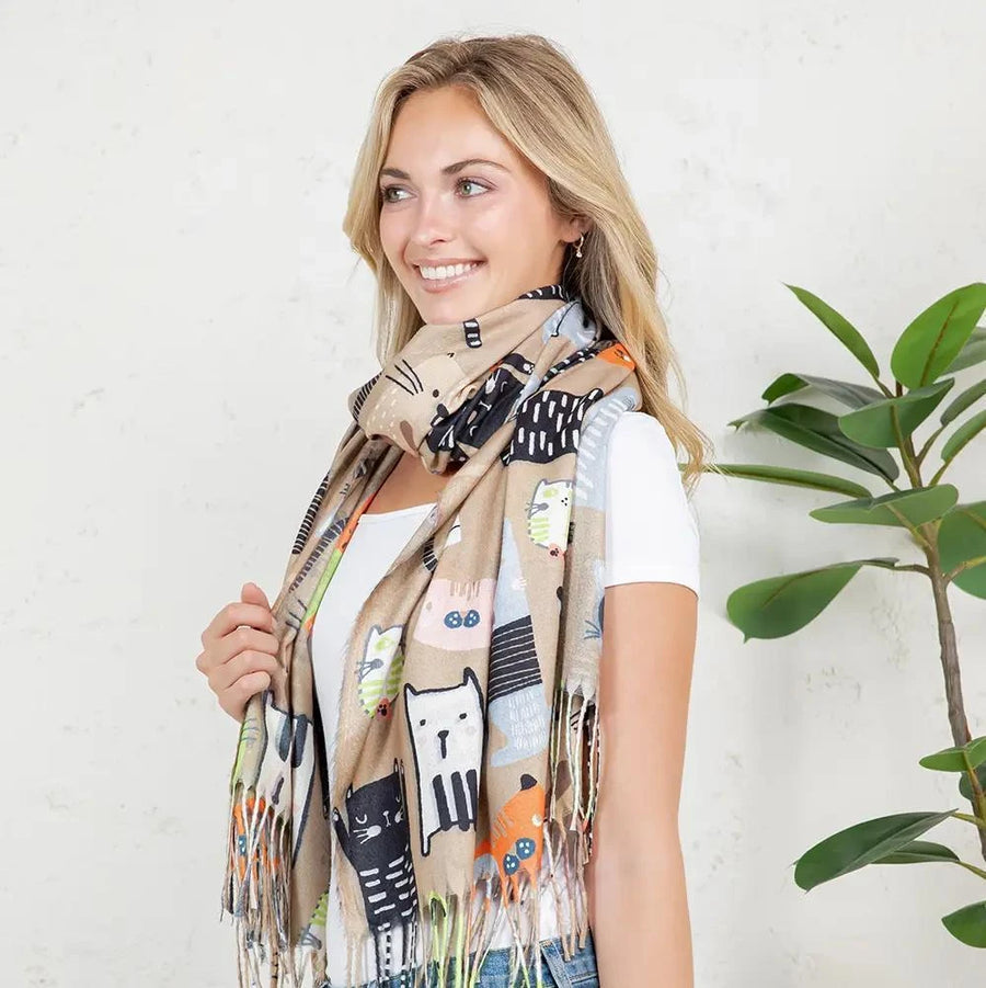 Cat Print Scarf Cat Print Scarf