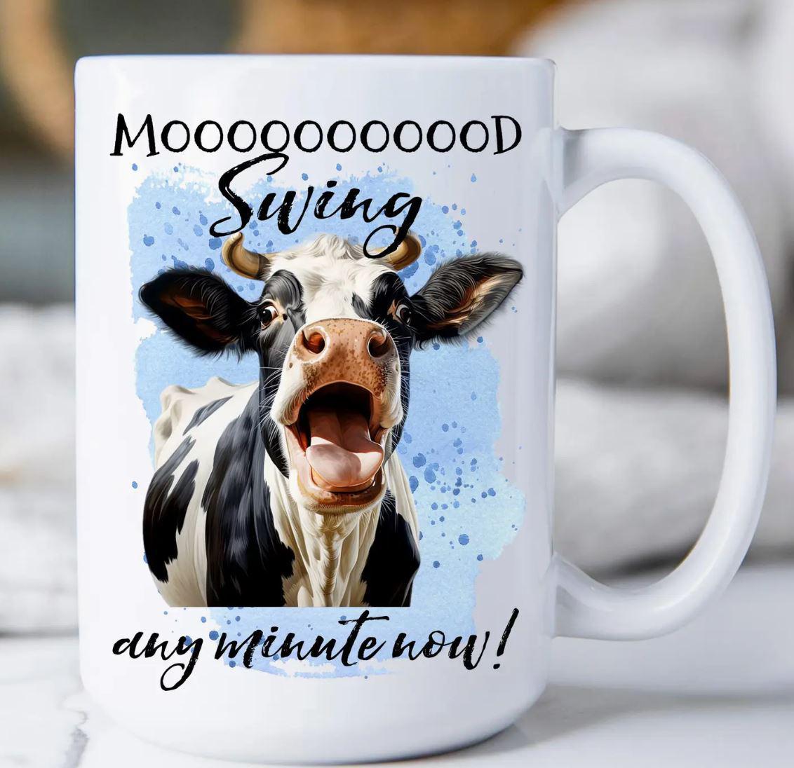 Ceramic Coffee Mug | Mooooood Swing Cow