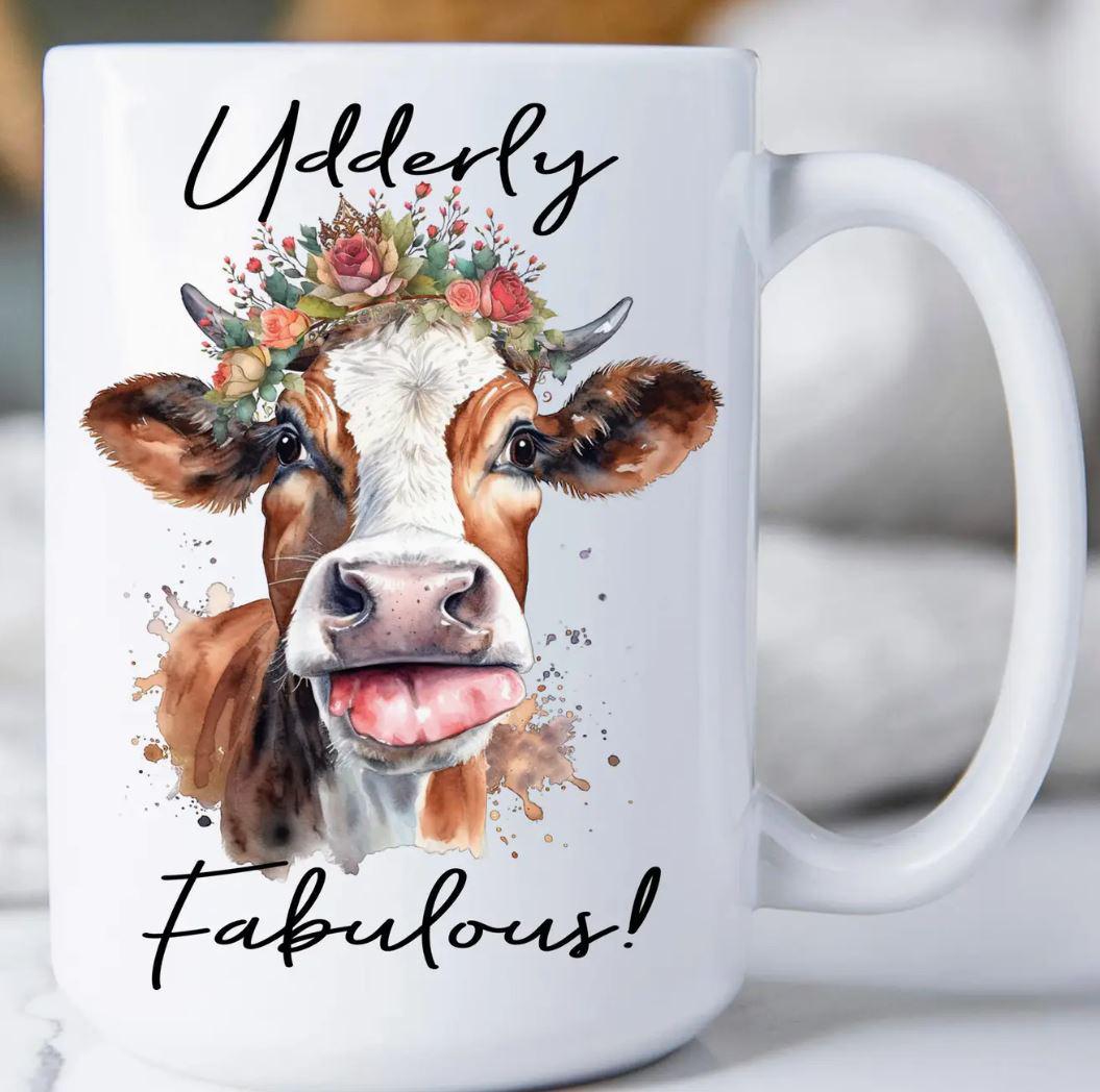 Ceramic Coffee Mug | Udderly Fabulous Cow