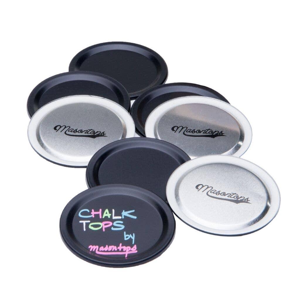 Chalk Top Blackboard Labelling Lids For Mason Jars