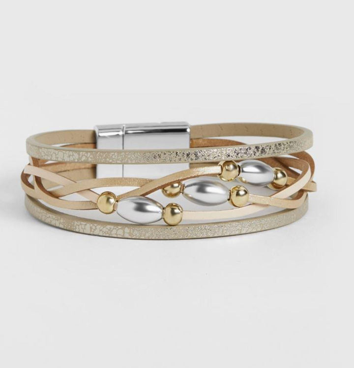 COCO + CARMEN Advena Magnetic Bracelet Champagne
