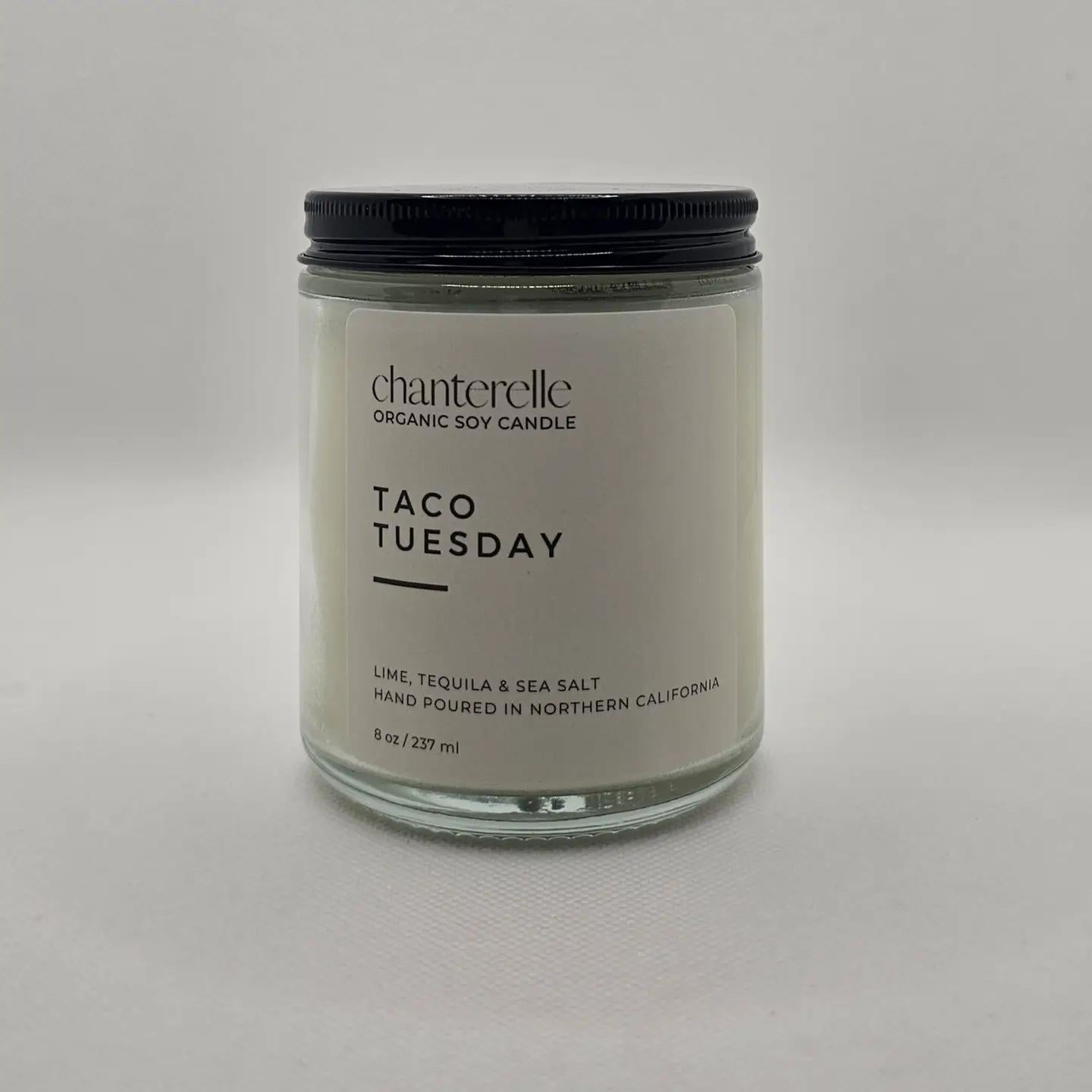 Chanterelle Candle Organic Soy Candle 8 oz | Taco Tuesday