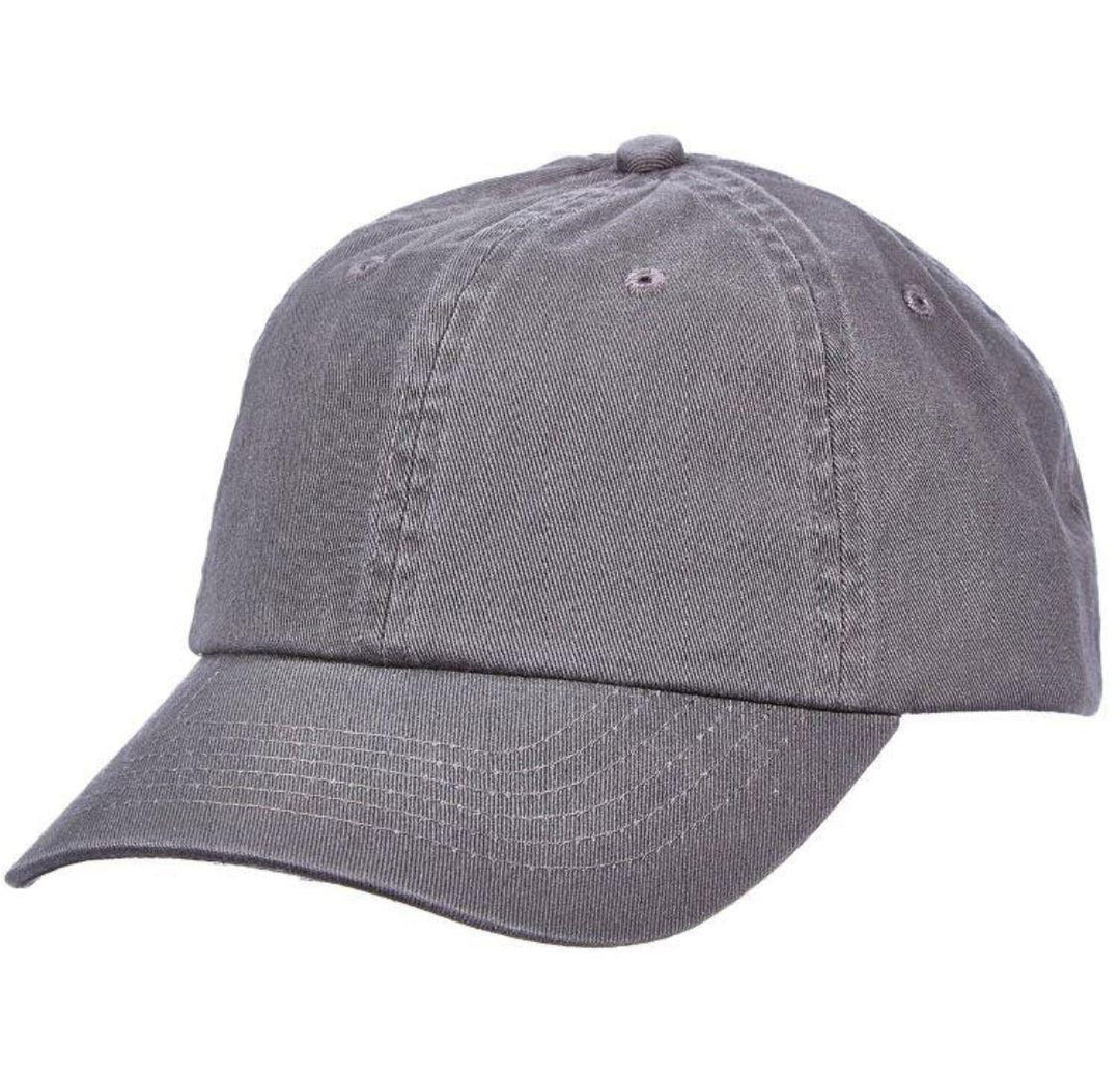 Washed Twill Cotton Baseball Cap | Nasser Charcoal Washed Twill Cotton Baseball Cap | Nasser