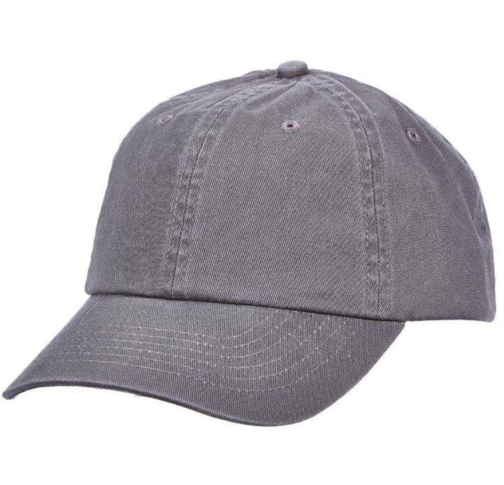 Washed Twill Cotton Baseball Cap | Nasser Charcoal Washed Twill Cotton Baseball Cap | Nasser