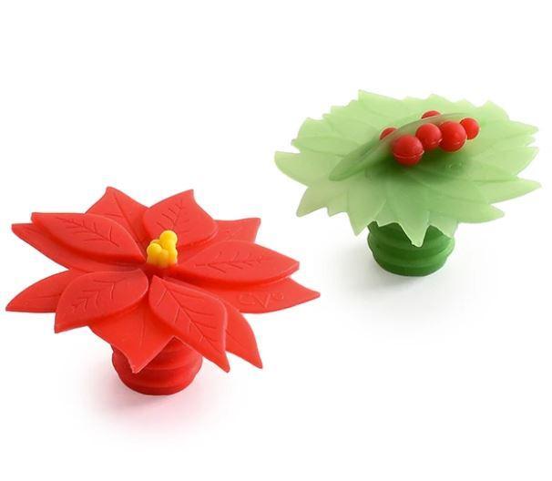 Charles Viancin Silicone Bottle Stopper | Christmas Winter