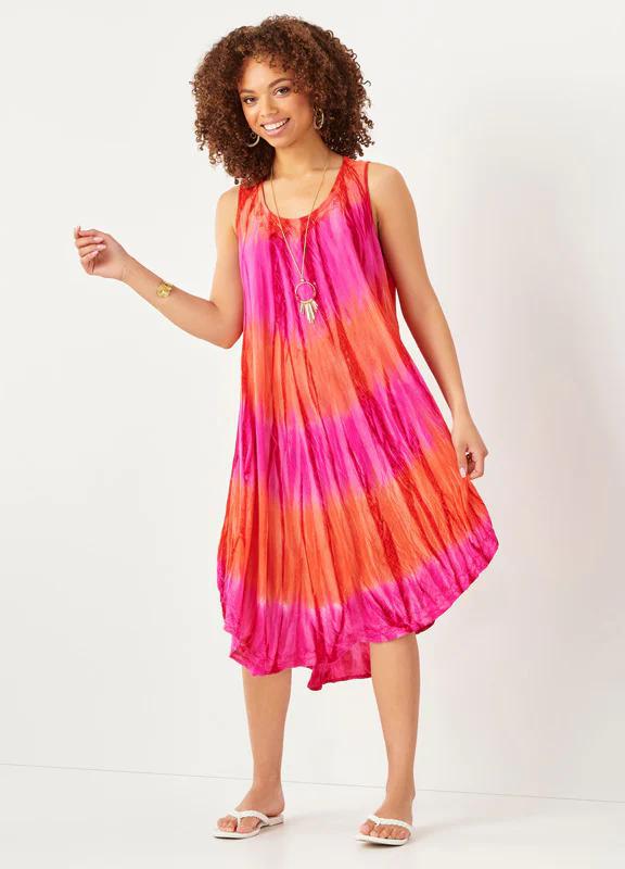 Charlie Paige Elemental Tie Dyed Strappy Dress