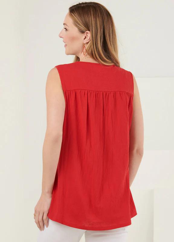 Charlie Paige Emily Tank Top | Red