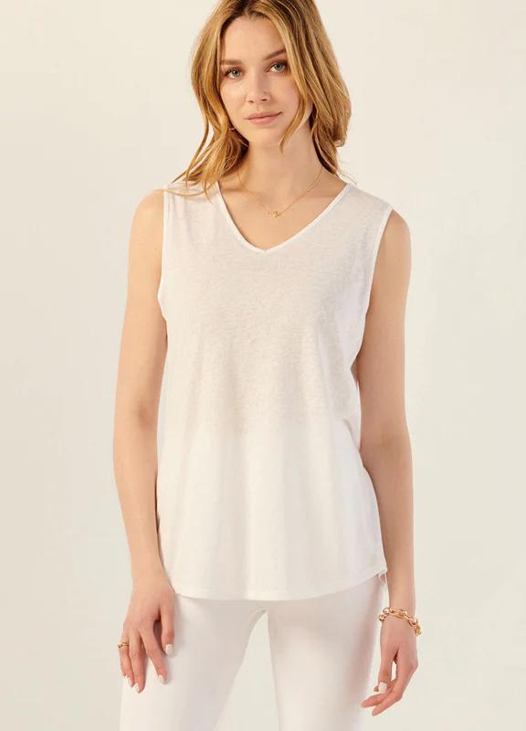 Charlie Paige Emily Tank Top | White