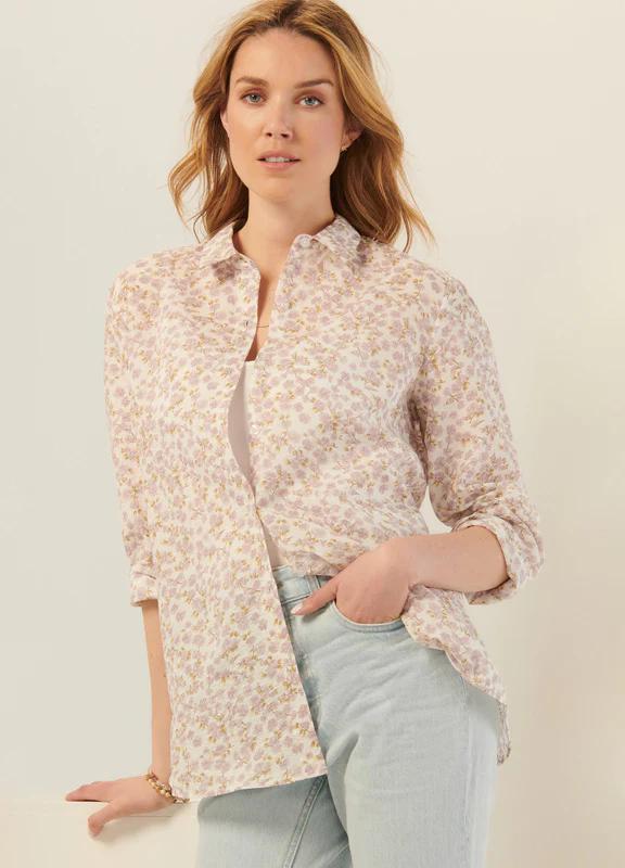 Charlie Paige Floral Cotton Shirt