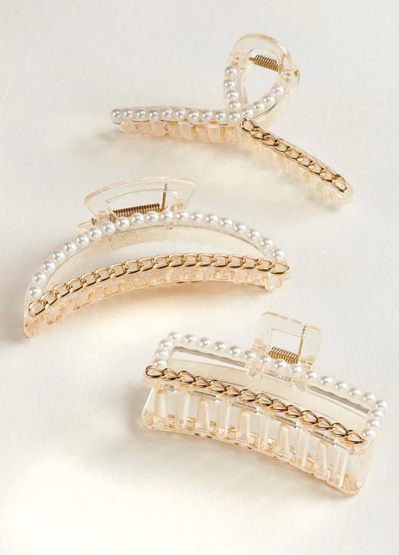 Charlie Paige Luxe Pearl Claw Clip