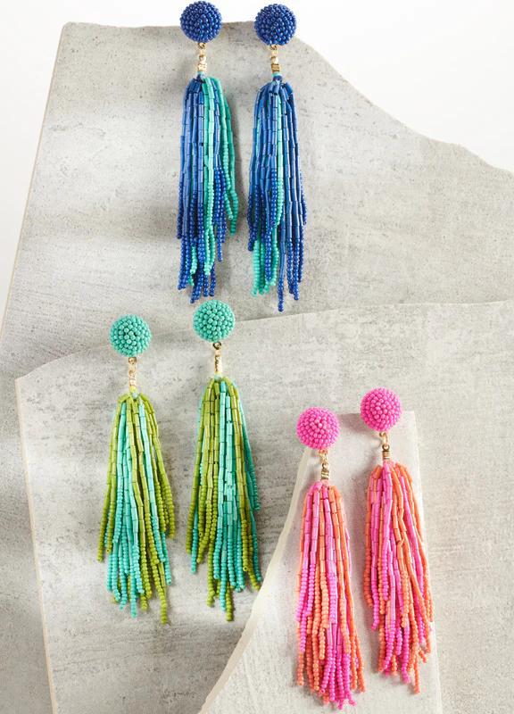 Charlie Paige Pop of Colour Beaded Earrings and Necklace