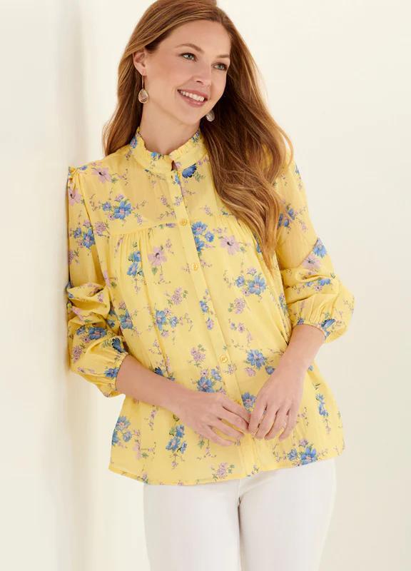 Charlie Paige Valley Cotton Flora Shirt