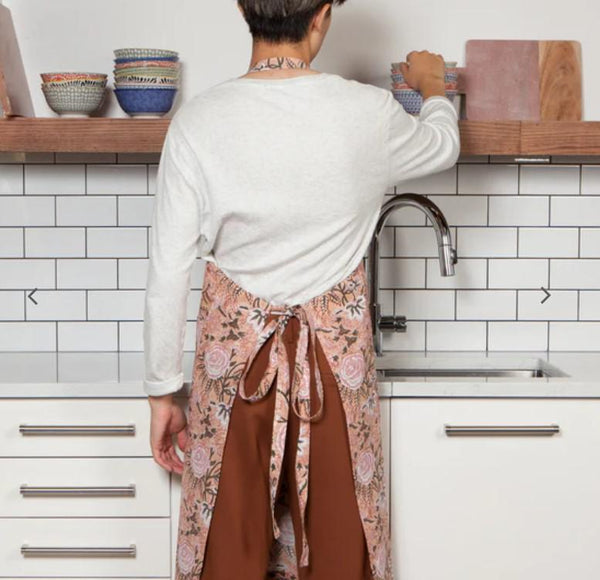 Chef Apron | Block Print Blossom