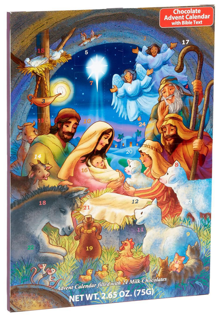 Chocolate Advent Calendar | Baby in A Manger Chocolate Advent Calendar | Baby in A Manger