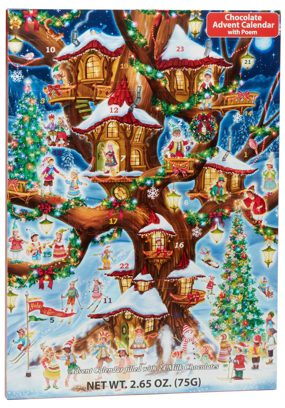 Chocolate Advent Calendar |  Elves' Treehouse Chocolate Advent Calendar |  Elves' Treehouse