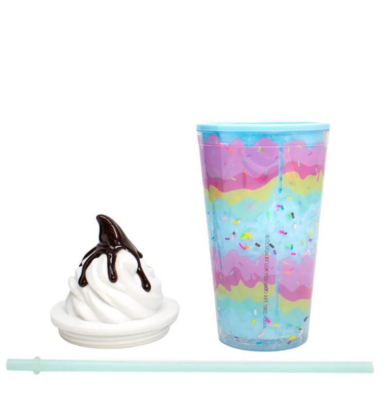 Layered Soft Serve Ice Cream Tumbler Chocolate