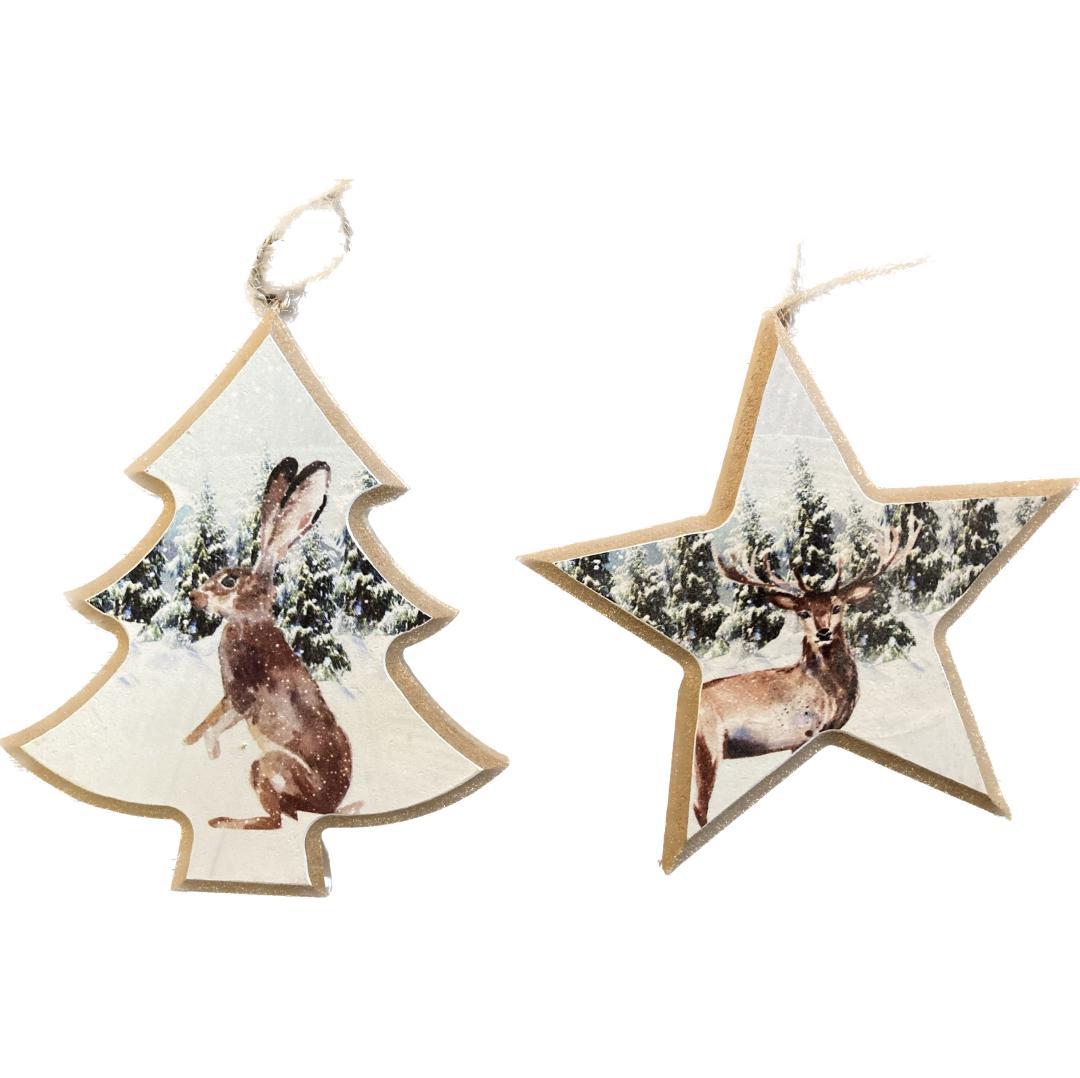 Christmas Ornament | Snowy Forest Critter