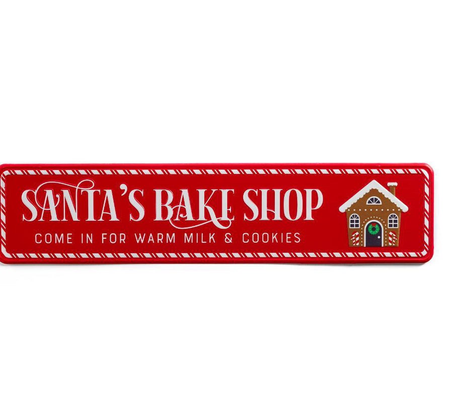 Christmas Sign Santa's Bake Shop