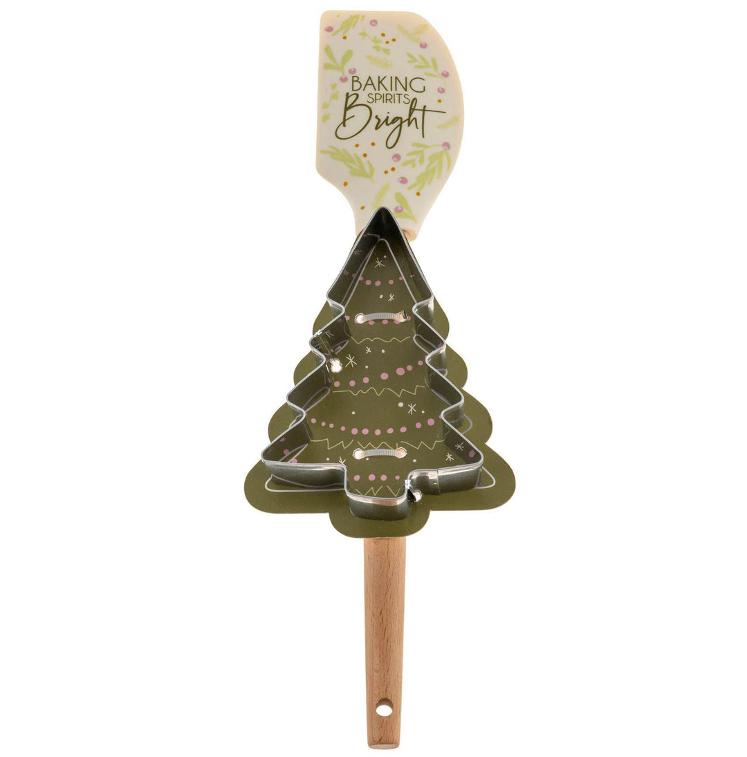 Spatula Cookie Cutter Set Christmas Tree