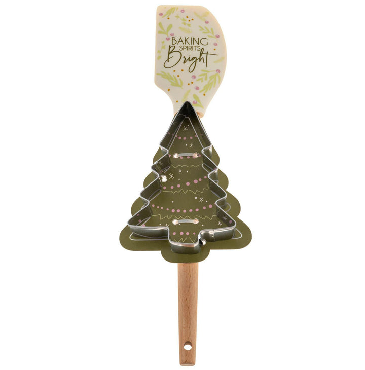 Spatula Cookie Cutter Set Christmas Tree