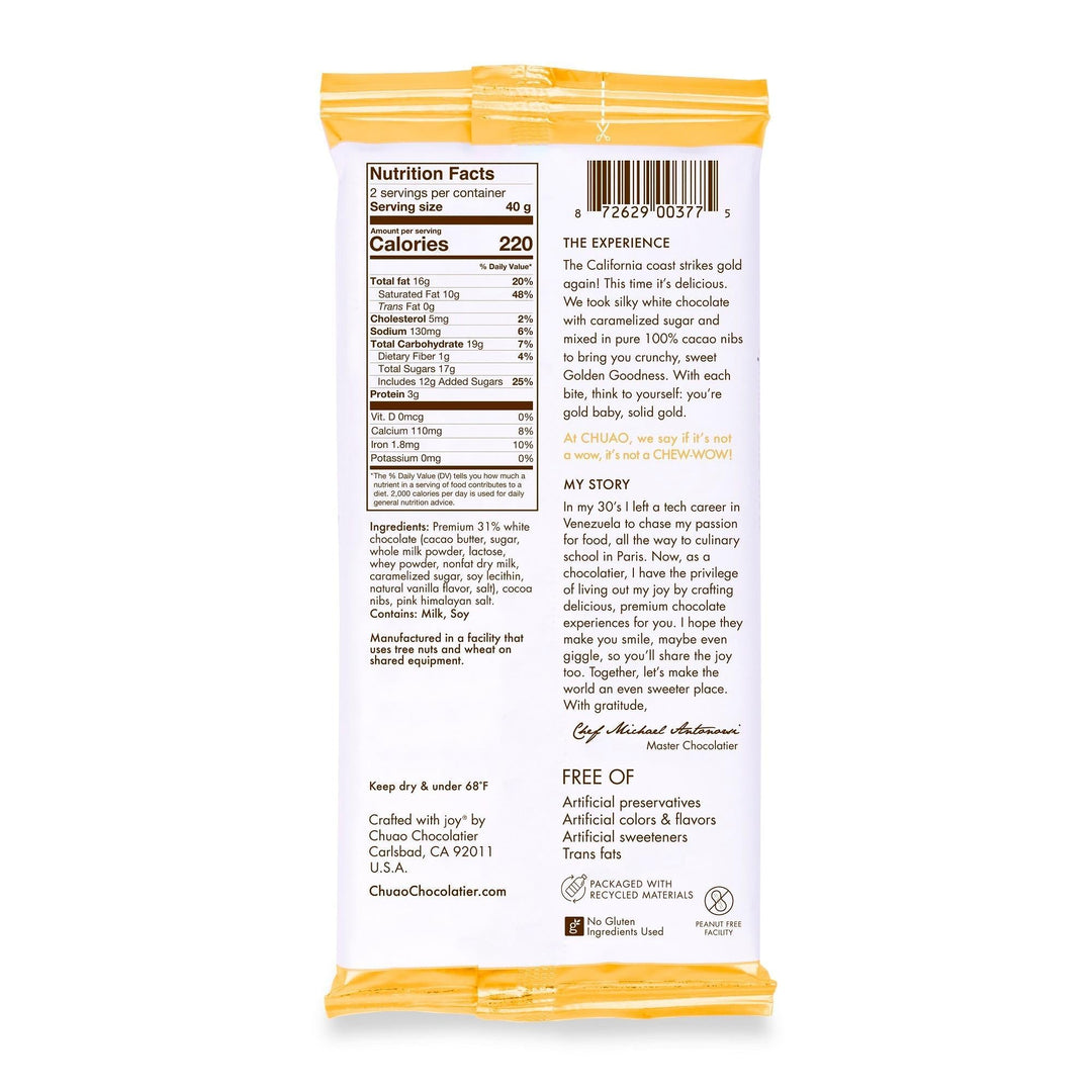 Chuao Chocolatier Chocolate Bar | Golden Goodness Chuao Chocolatier Chocolate Bar | Golden Goodness