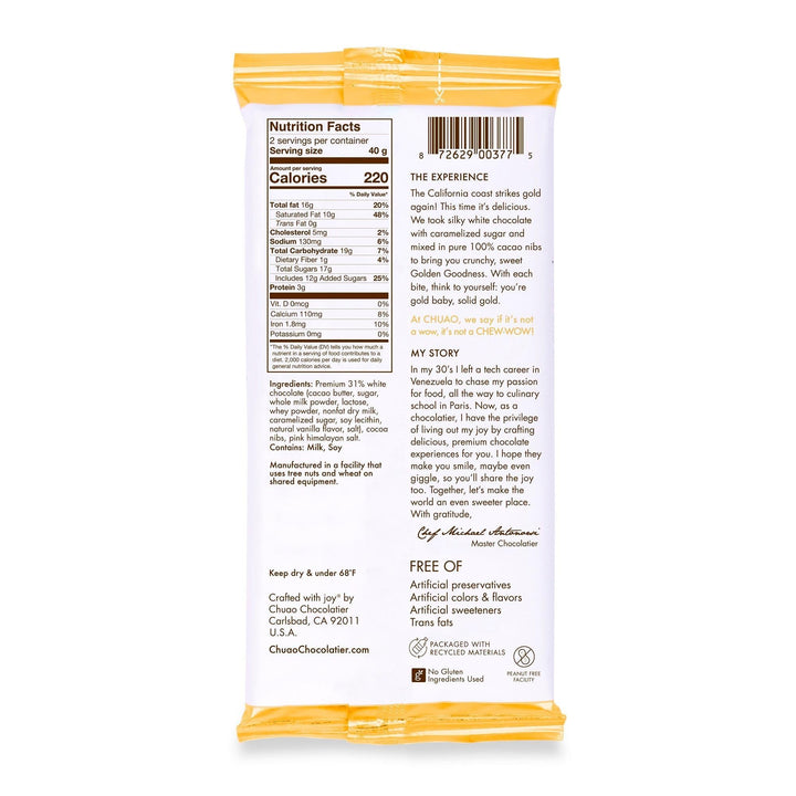 Chuao Chocolatier Chocolate Bar | Golden Goodness Chuao Chocolatier Chocolate Bar | Golden Goodness