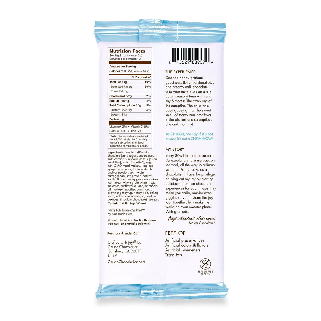 Chuao Chocolatier Chocolate Bar | Oh My S'mores! Chuao Chocolatier Chocolate Bar | Oh My S'mores!