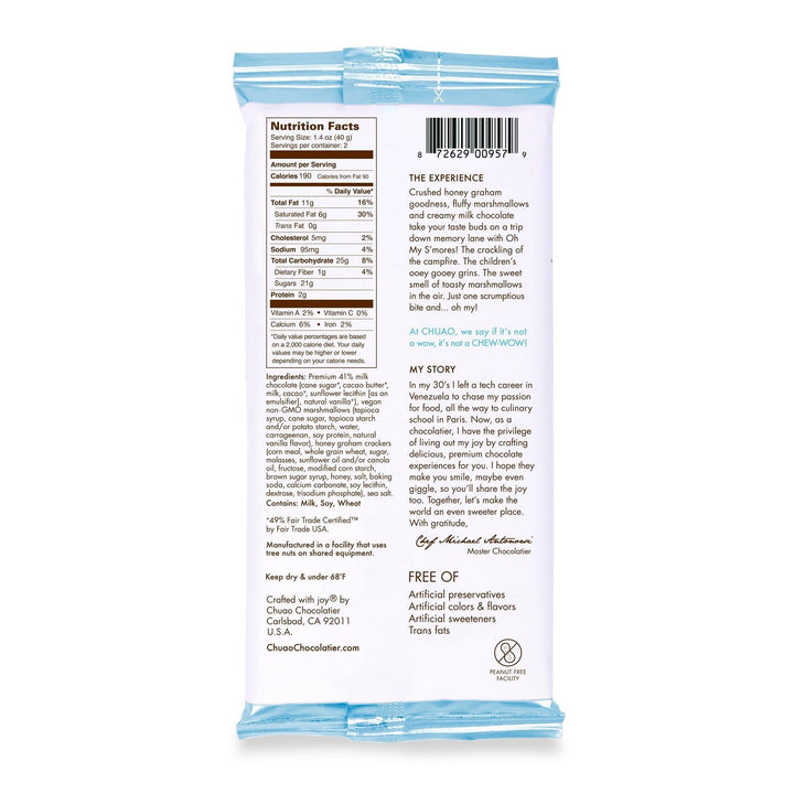 Chuao Chocolatier Chocolate Bar | Oh My S'mores! Chuao Chocolatier Chocolate Bar | Oh My S'mores!