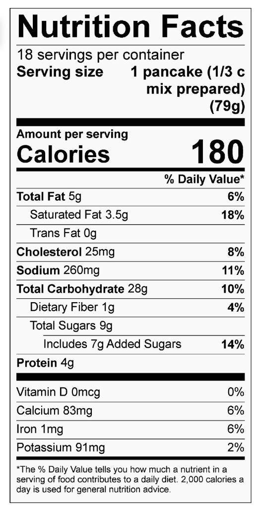 Cinnamon Pancake & Waffle Mix Cinnamon Pancake & Waffle Mix