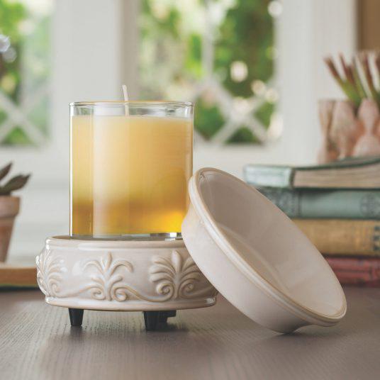 Classic 2-In-1 Fragrance Warmer | Sand Stone Fleur de lis Classic 2-In-1 Fragrance Warmer | Sand Stone Fleur de lis