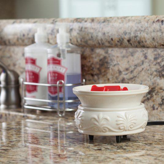 Classic 2-In-1 Fragrance Warmer | Sand Stone Fleur de lis Classic 2-In-1 Fragrance Warmer | Sand Stone Fleur de lis
